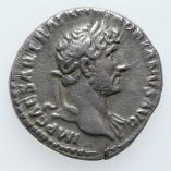 Hadrian, Silver Denarius, Roma, Rome, AD 121-123 #4, Obverse