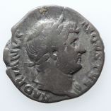 Hadrian, Silver Denarius, Annona, Rome, AD 126-127 #2, Obverse