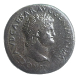 Nero, Copper Sestertius, Lugdunum (Lyon), Triumphal Arch, AD 54-68, Obverse