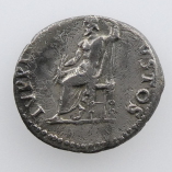 Nero, Silver Denarius, Rome, Jupiter Seated, AD 67-68, Reverse