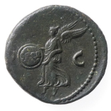 Nero, Bronze As, Rome, Victory, AD 62-68, Reverse