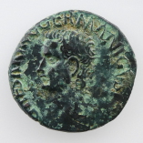 Caligula, Copper As, Rome, Vesta, AD 37-38, Obverse