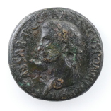 Caligula, Copper Sestertius, Rome, AD 37-38, Obverse