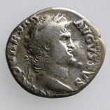 Nero, Silver Denarius, Rome, Jupiter Seated, AD 67-68, Obverse