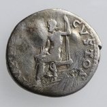 Nero, Silver Denarius, Rome, Jupiter Seated, AD 67-68, Reverse
