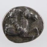 Sicily, Kamarina (Camarina) Silver Litra, Nike Over Swan/Athena,  480-400BC - RARE, Obverse