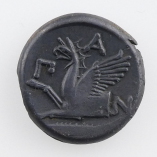 Cimmerian Bosporos, Pantikapaion, AE 21, Silenos/Griffin, 310-304/3BC, Reverse